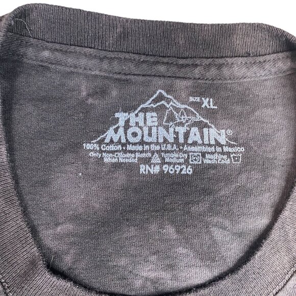 The Mountain Black Labrador Dog Graphic Tie Dye TShirt XL USA Made Vincent Hie - Picture 4 of 15